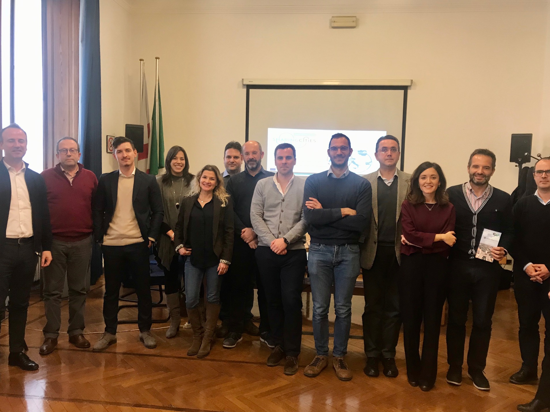 Aveiro delegations and Milan Sharing Cities partners