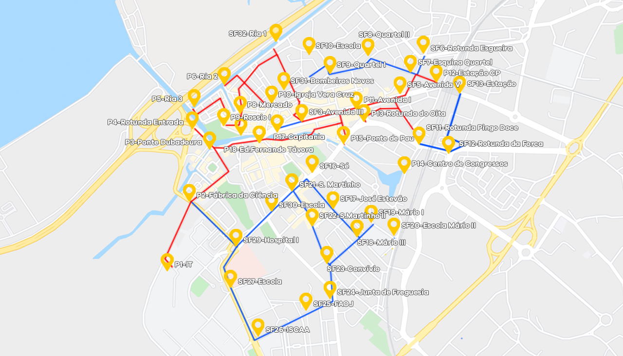 Network access points location