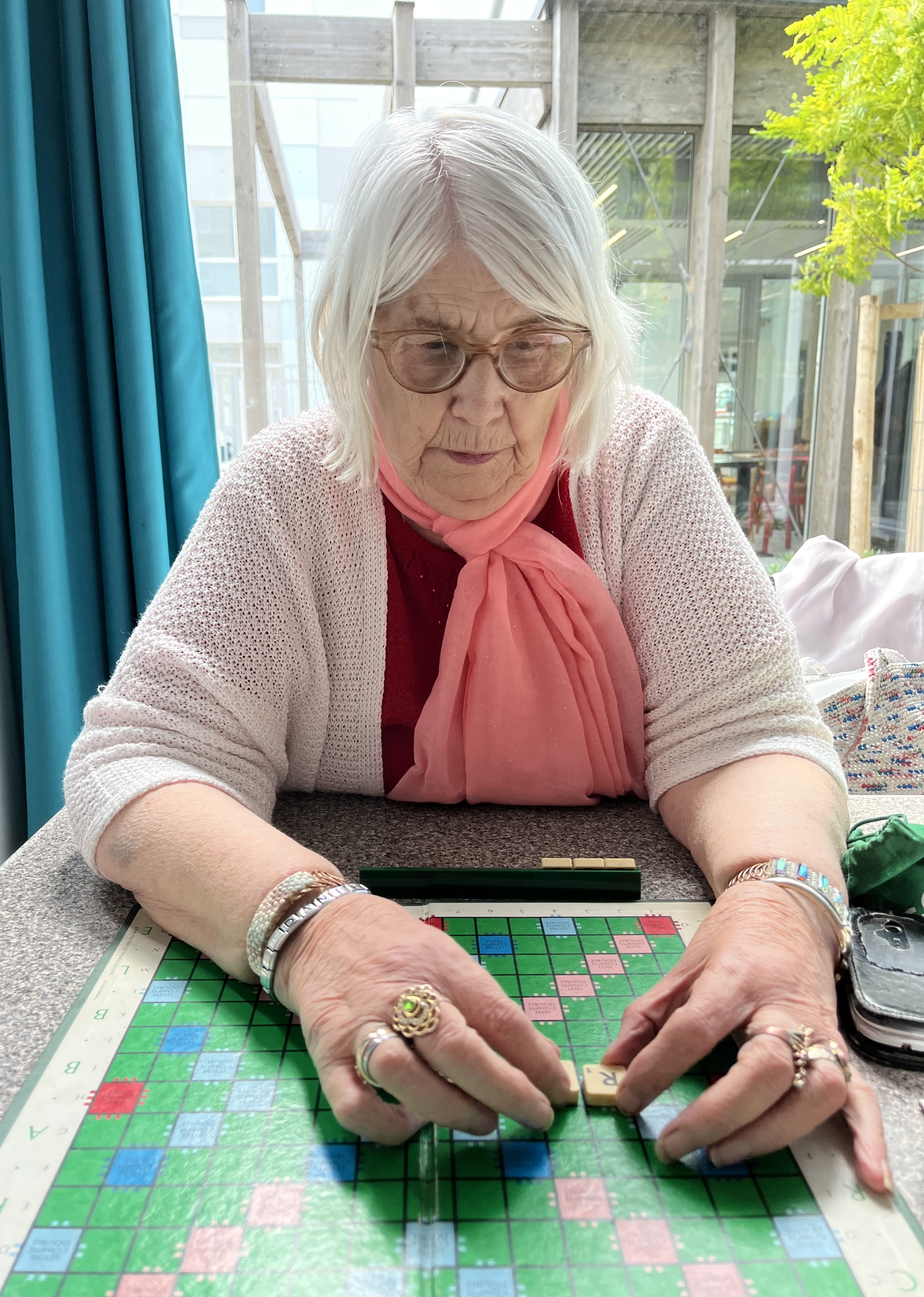 Old lady from nearby housing estate