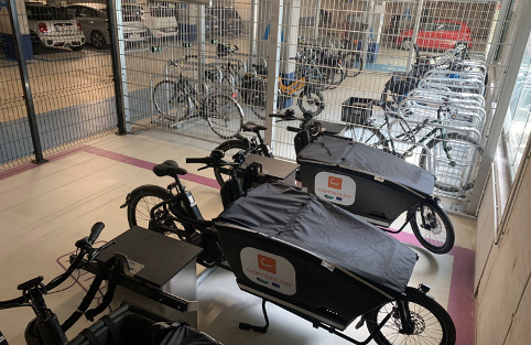 Cambio parking at metro station