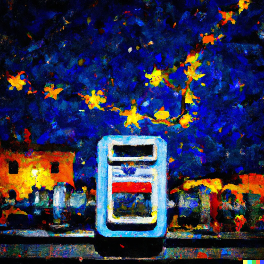A painting of a smart meter