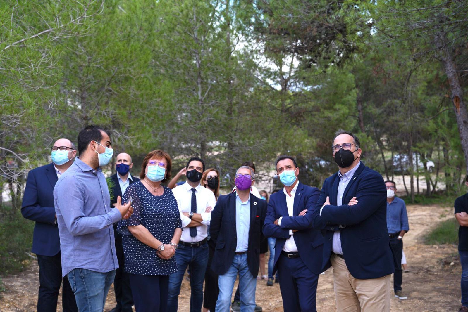The Secretary of State for the Environment, Hugo Moran, visits the GUARDIAN project, the largest forest fire infrastructure in Europe