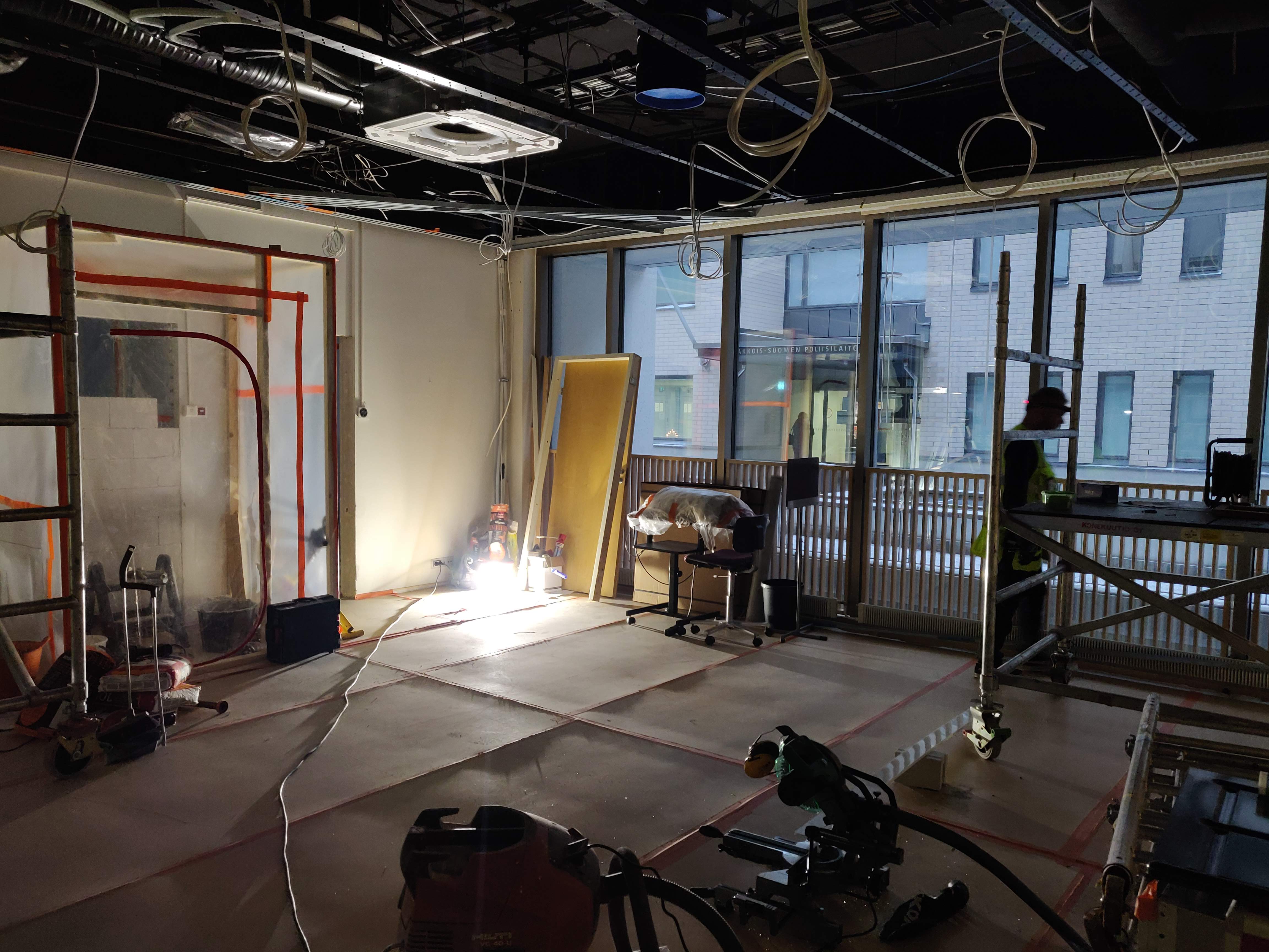 Virtual reality showroom under construction