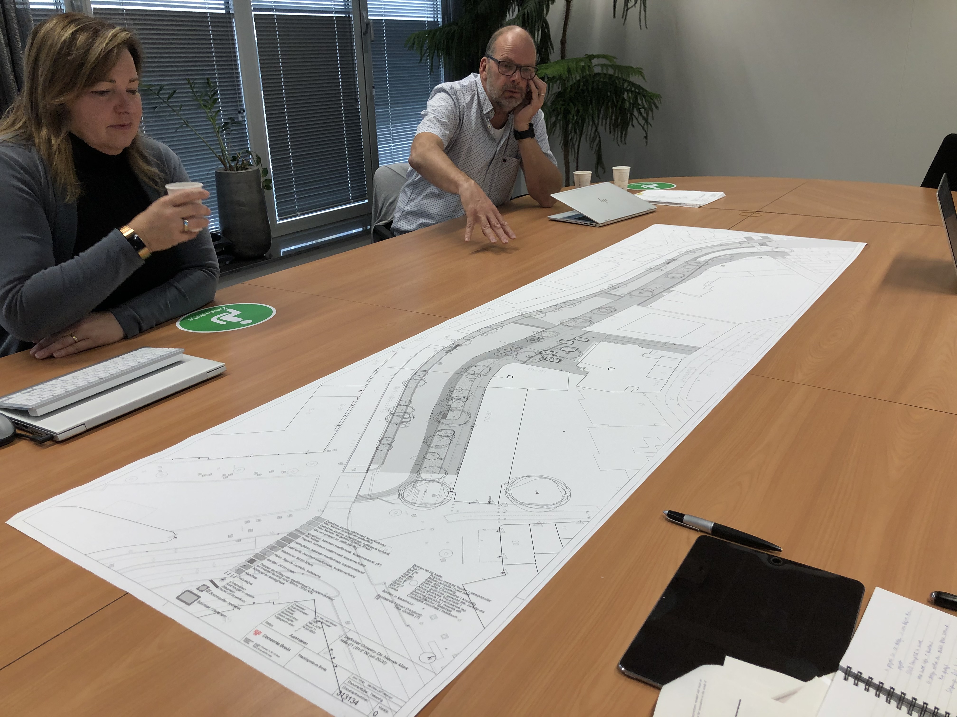 Showing a map of the GreenQuays design