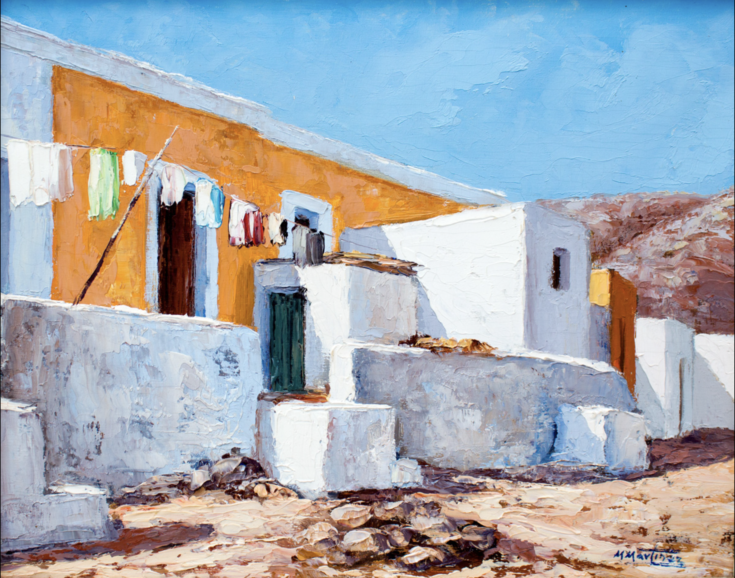 painting about La Chanca-Pescaderia 