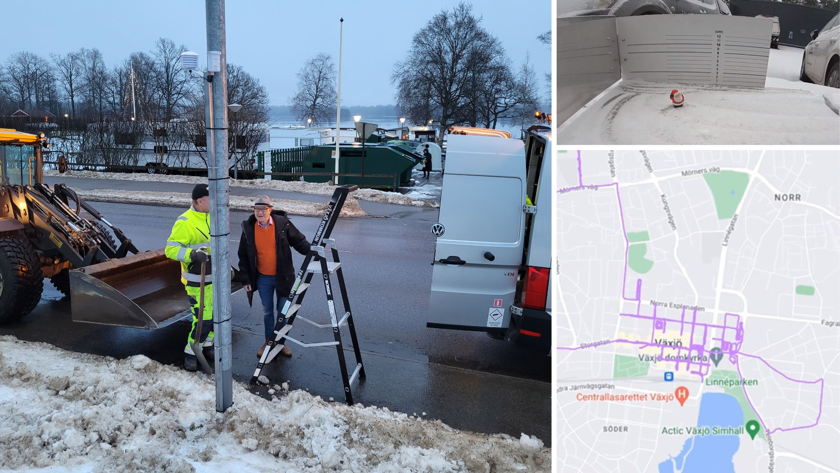 Several municipalities are adopting the solution for snow clearance developed in Växjö during the Diaccess project. 