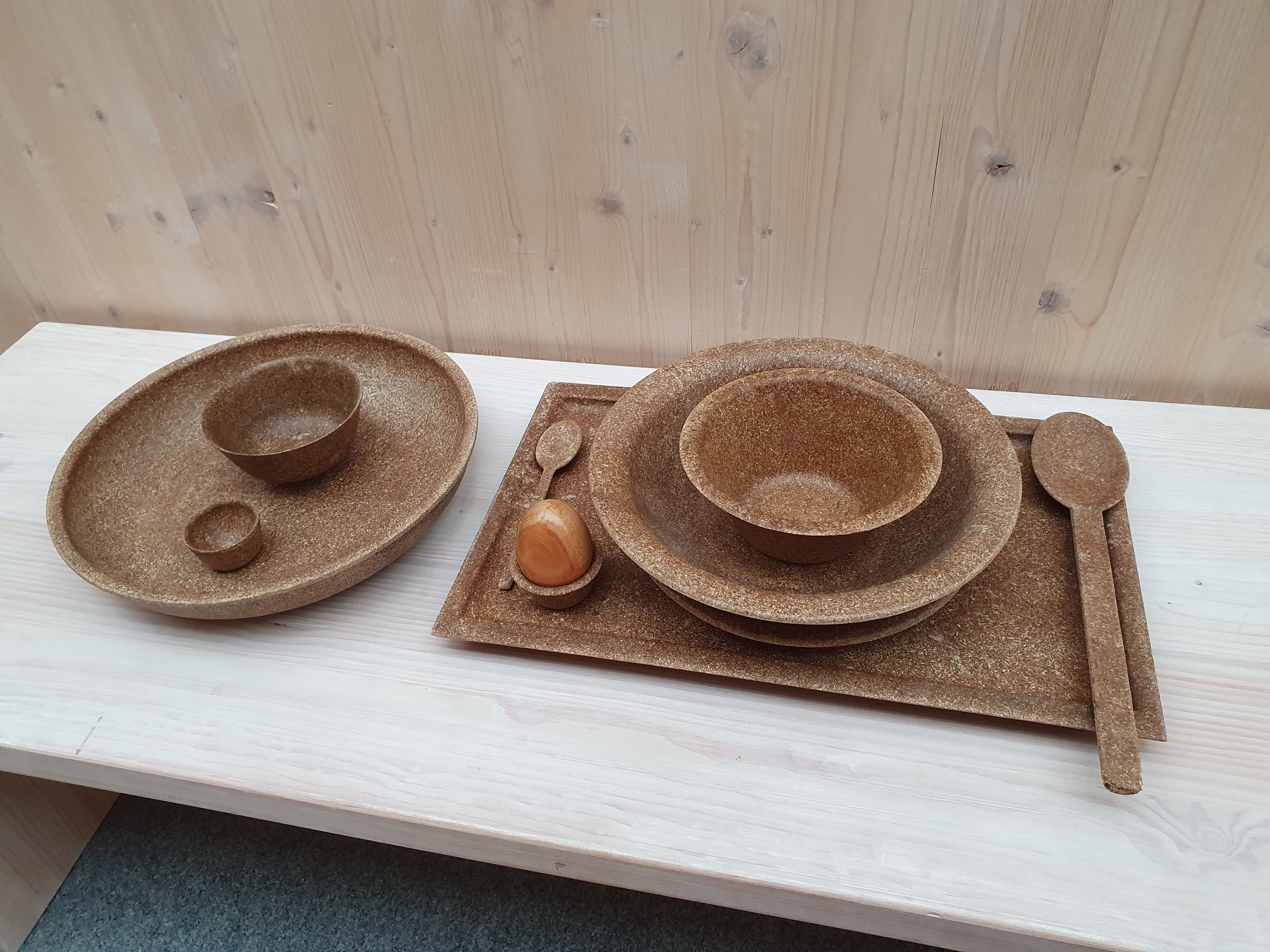 Processing of wood residues into 3D bio-composites