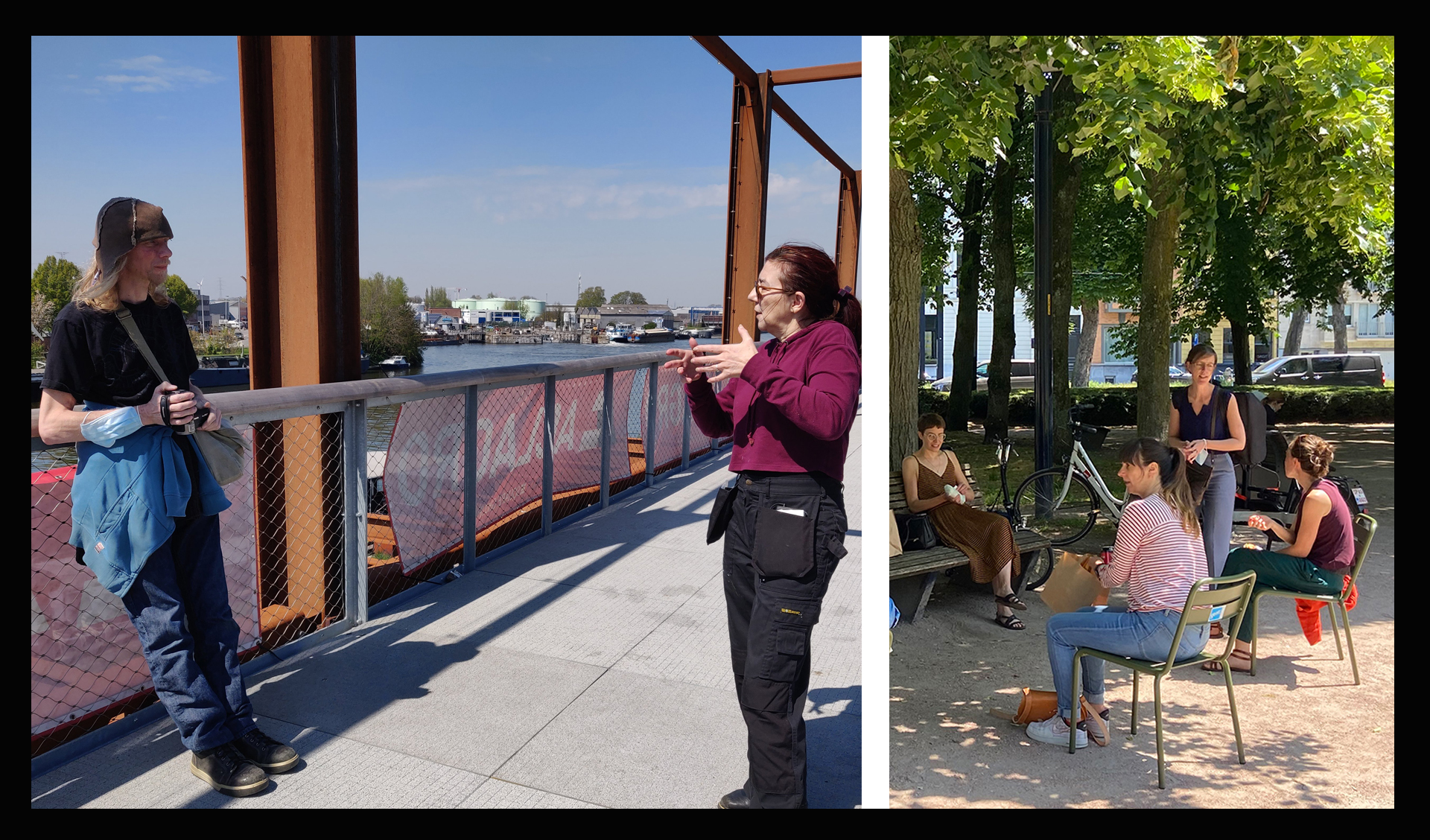 Walking with some participants