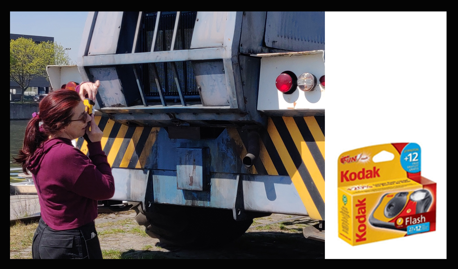 Project participant taking picture