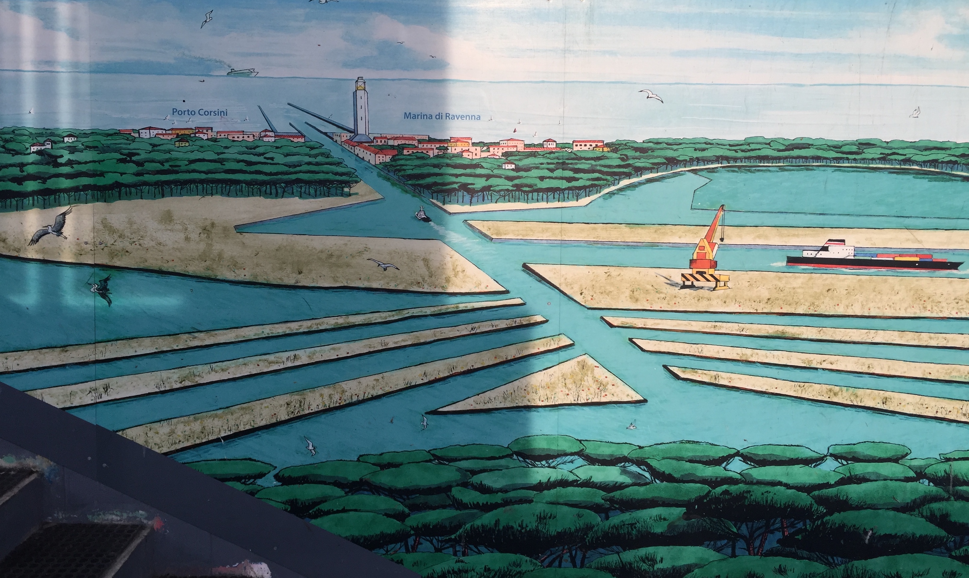 A painter's view of the Ravenna port