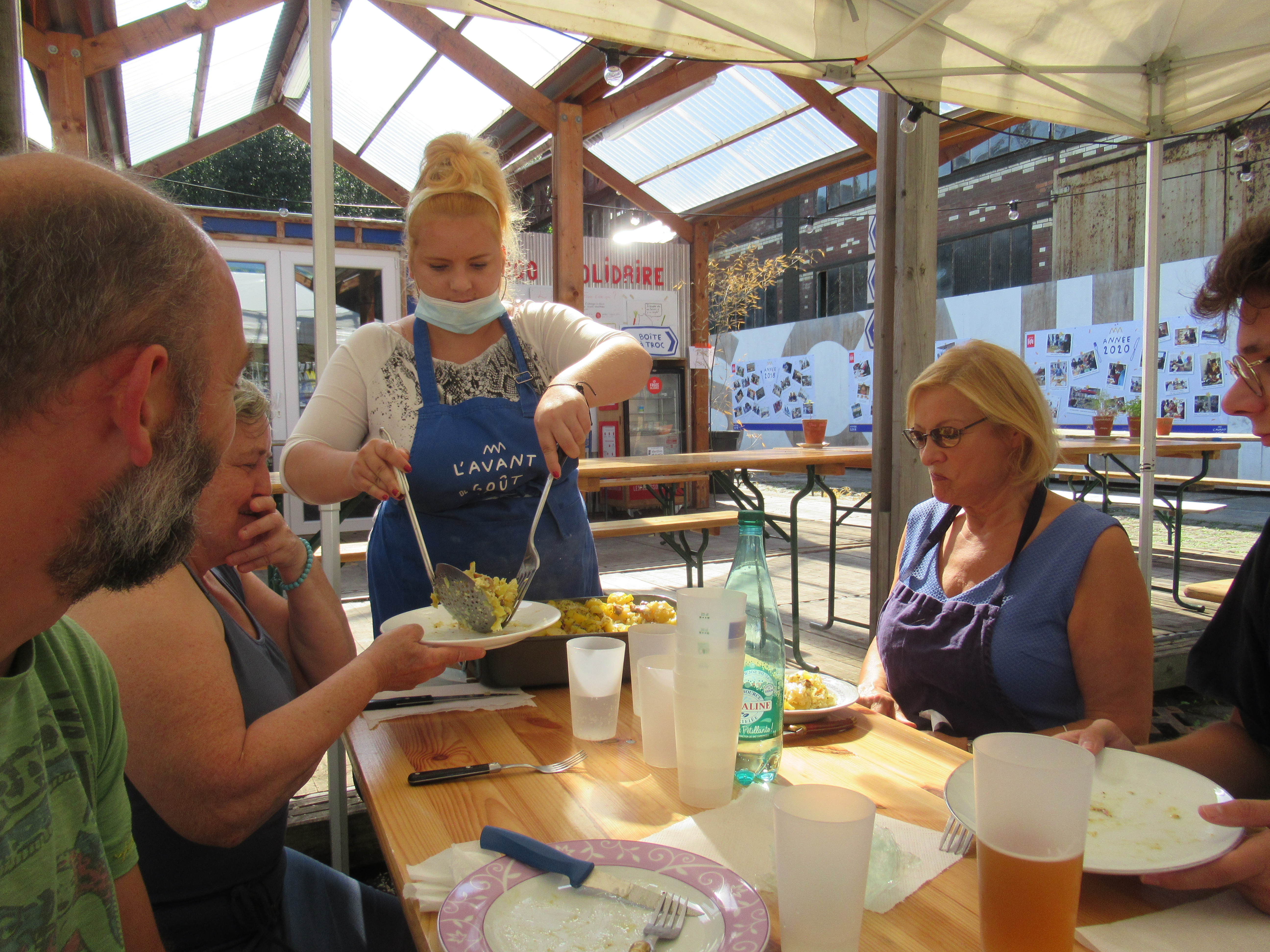 At the end of the cooking workshop of the European Heritage days © Marcelline Bonneau