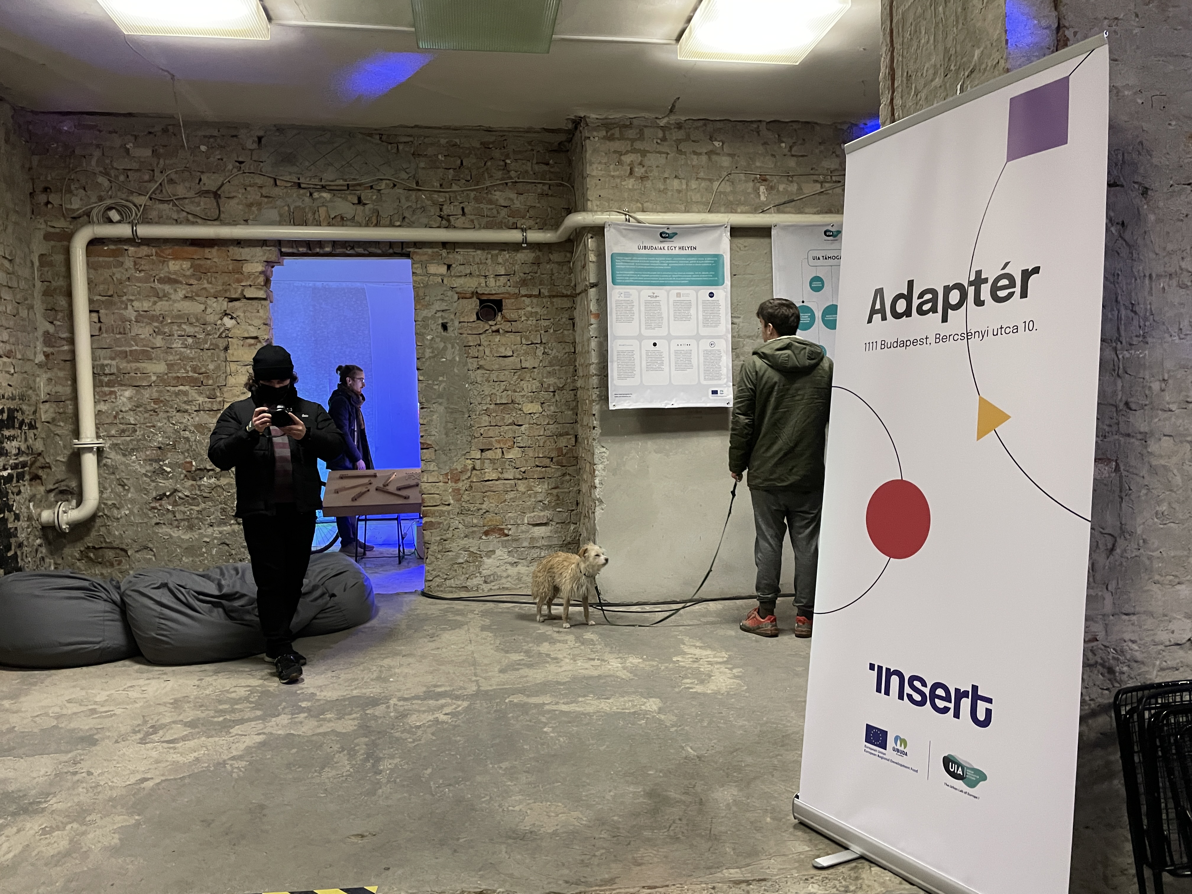 Event in Adaptér in December 2021. Photo by Levente Polyak