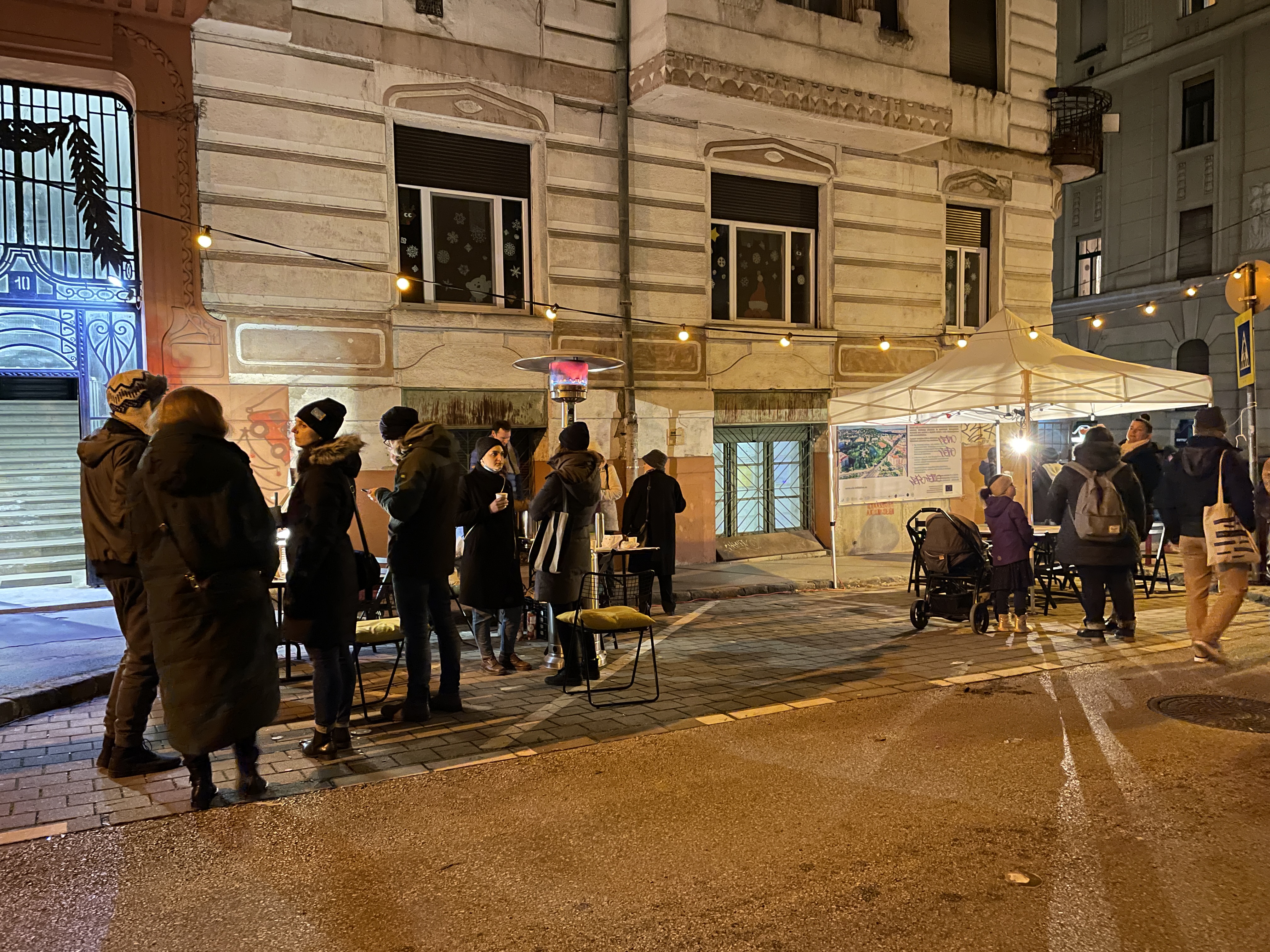 Event at the Adaptér in December 2021. Photo by Levente Polyak