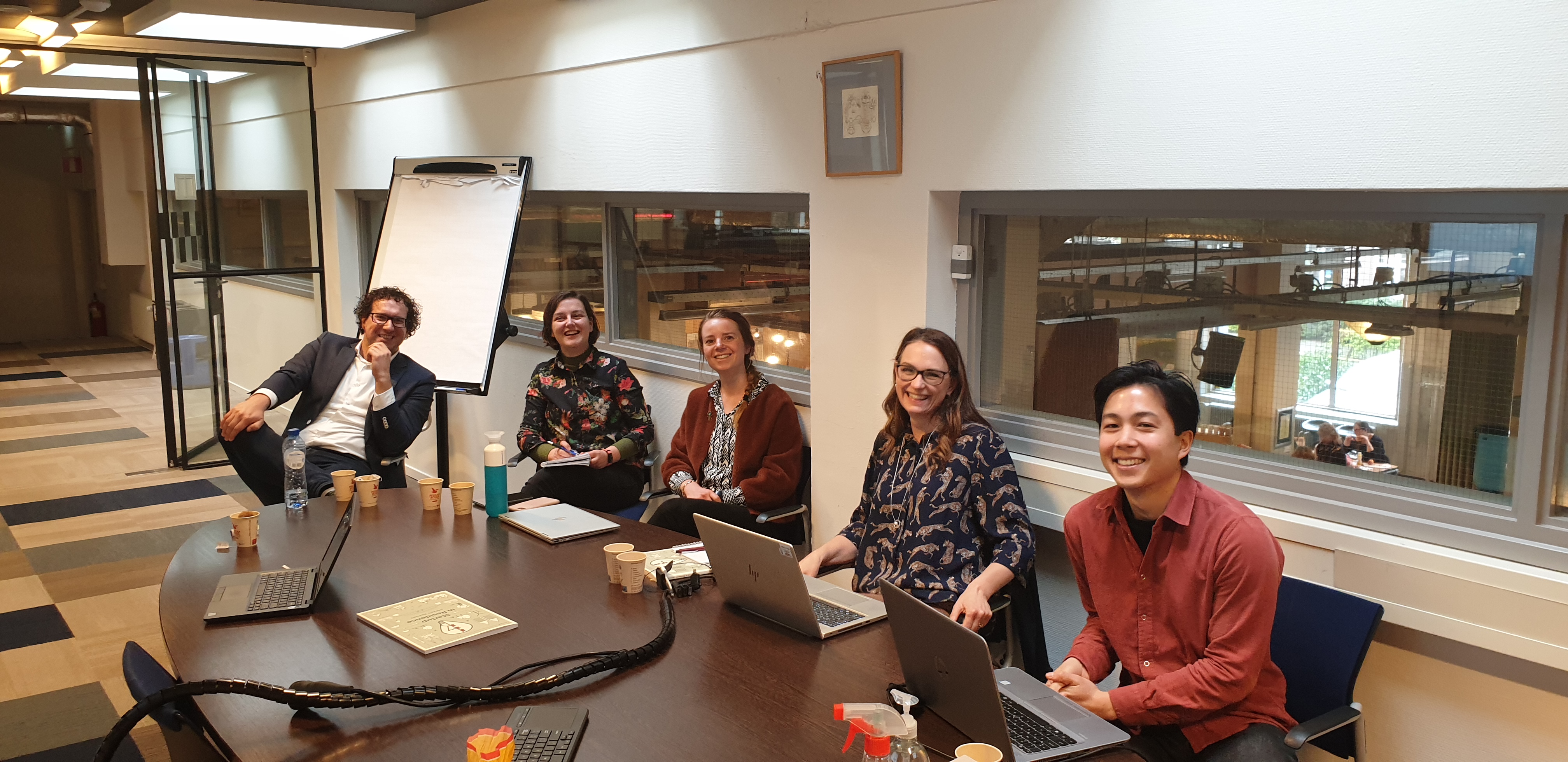 Amsterdam & Växjö delegations discussing innovative procurement