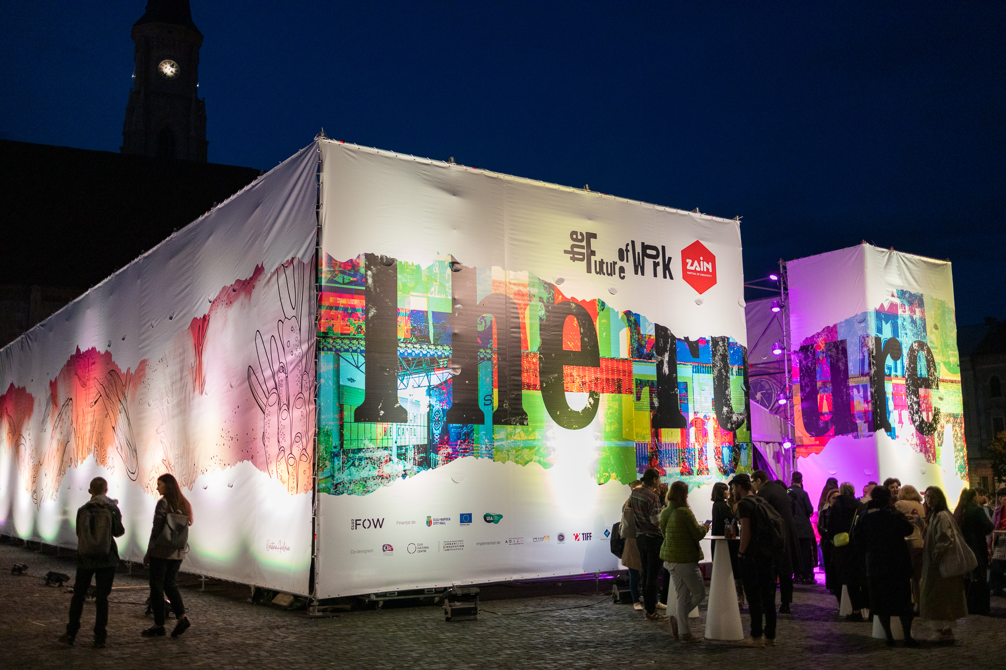 The main pavillon of the Festival of Creativity