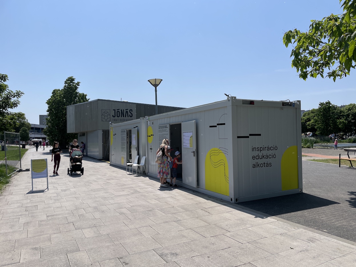 Container in Bikas Park (Photo by Levente Polyak)