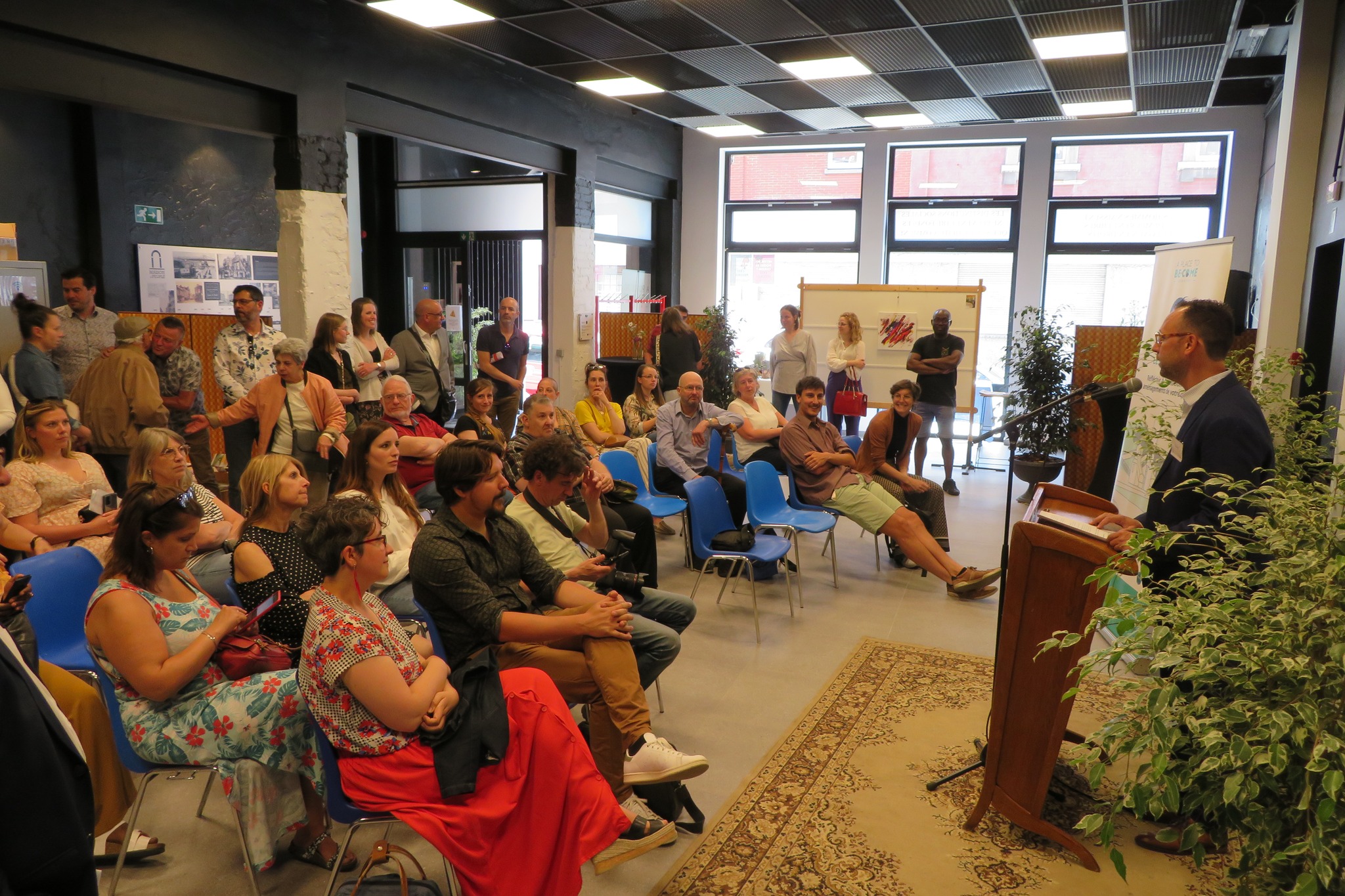 Inauguration ceremony of La Maison du Peuple