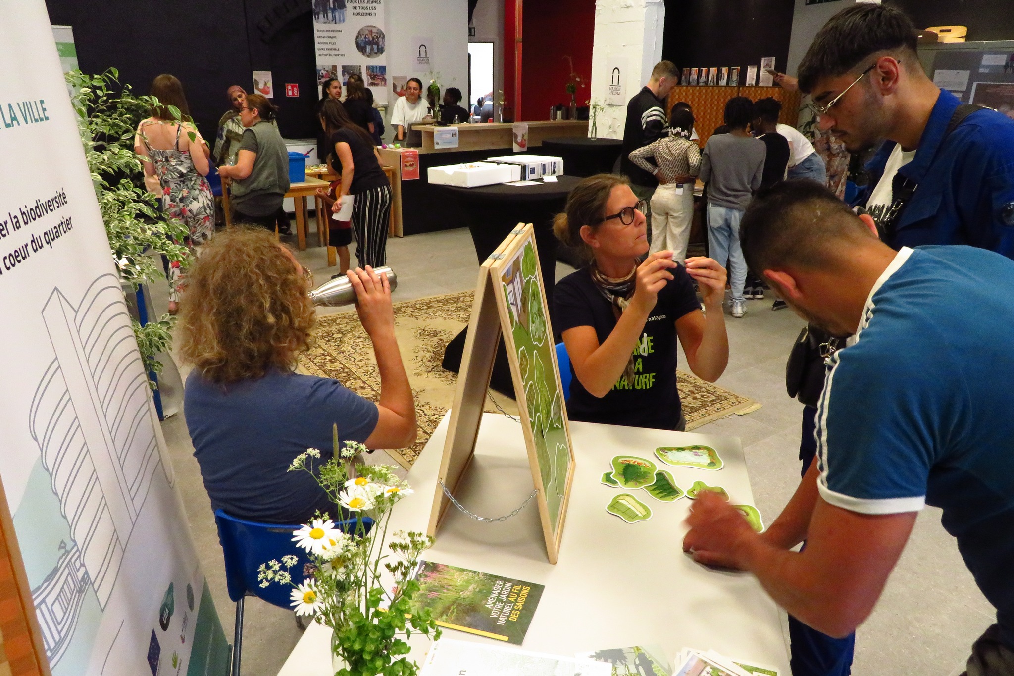 Natagora's corner during the festival