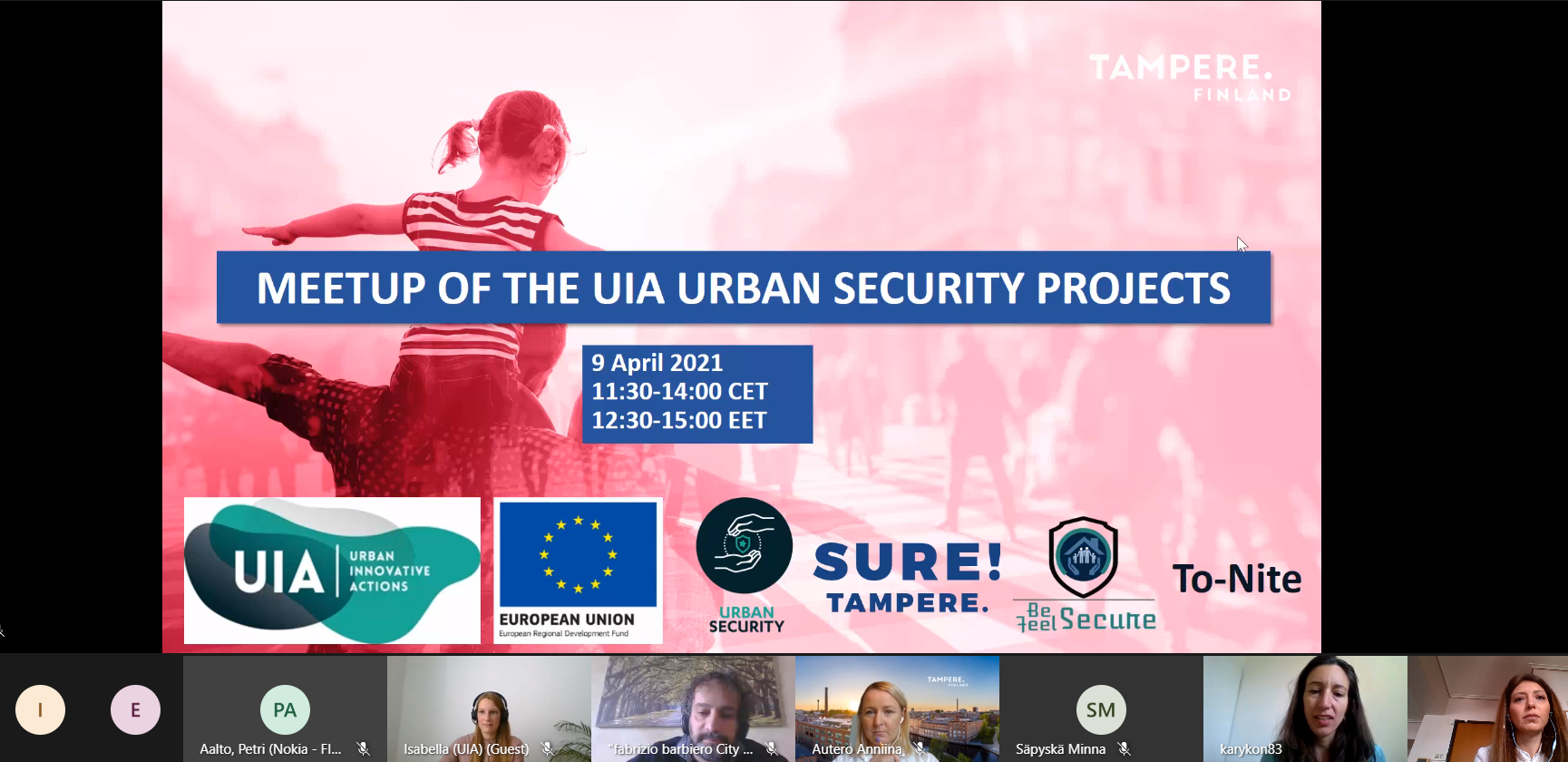 Starting the presentation