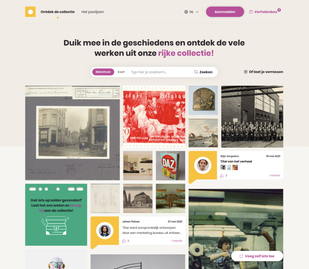 Project of the CoGhent web platform