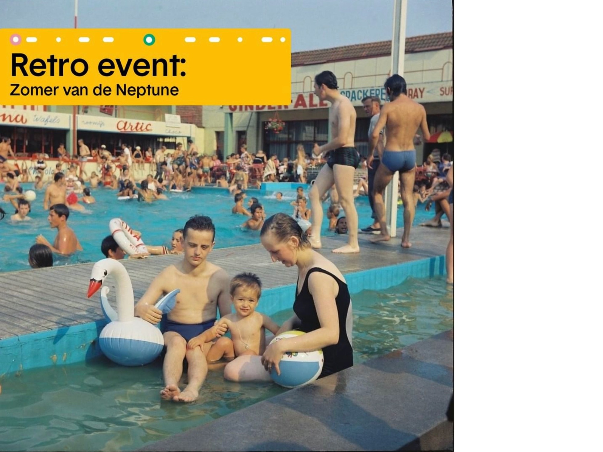Instagram post announcing the Retro Event The Summer of Neptune (photo credit CoGhent project)