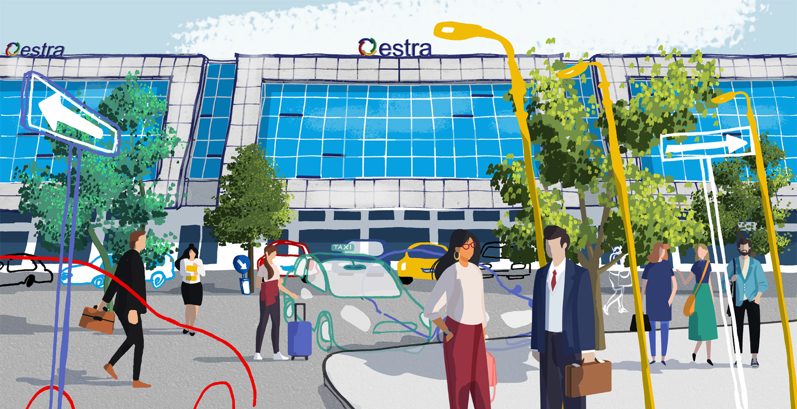 Illustration estra's building