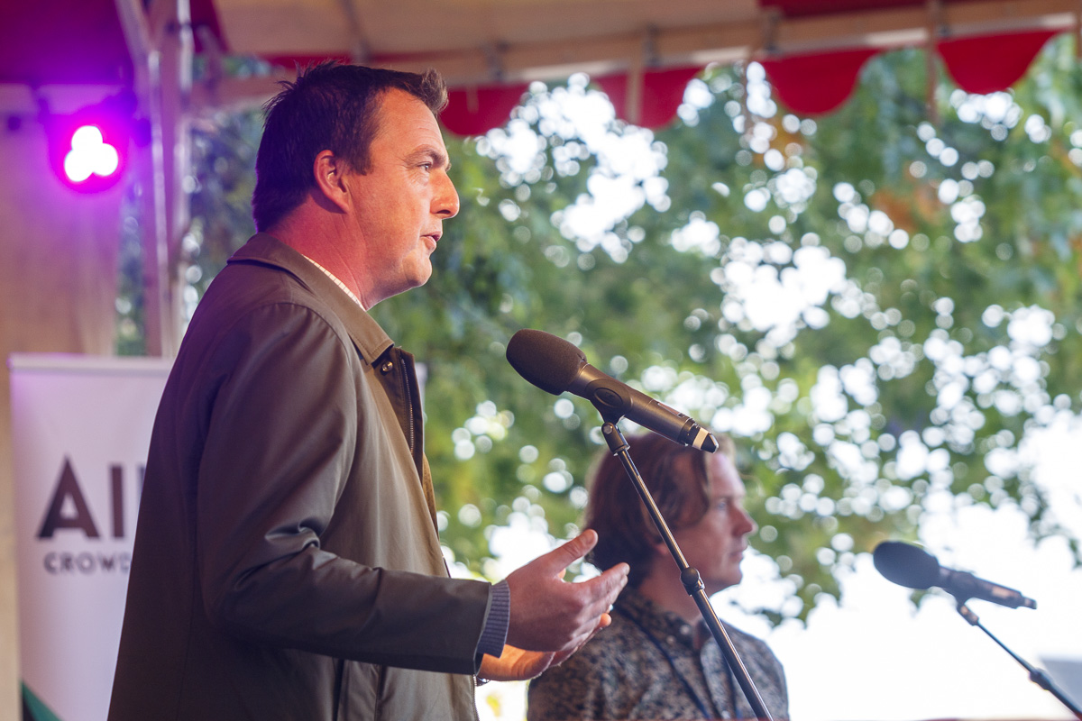 Alderman Paul de Beer at the launch event
