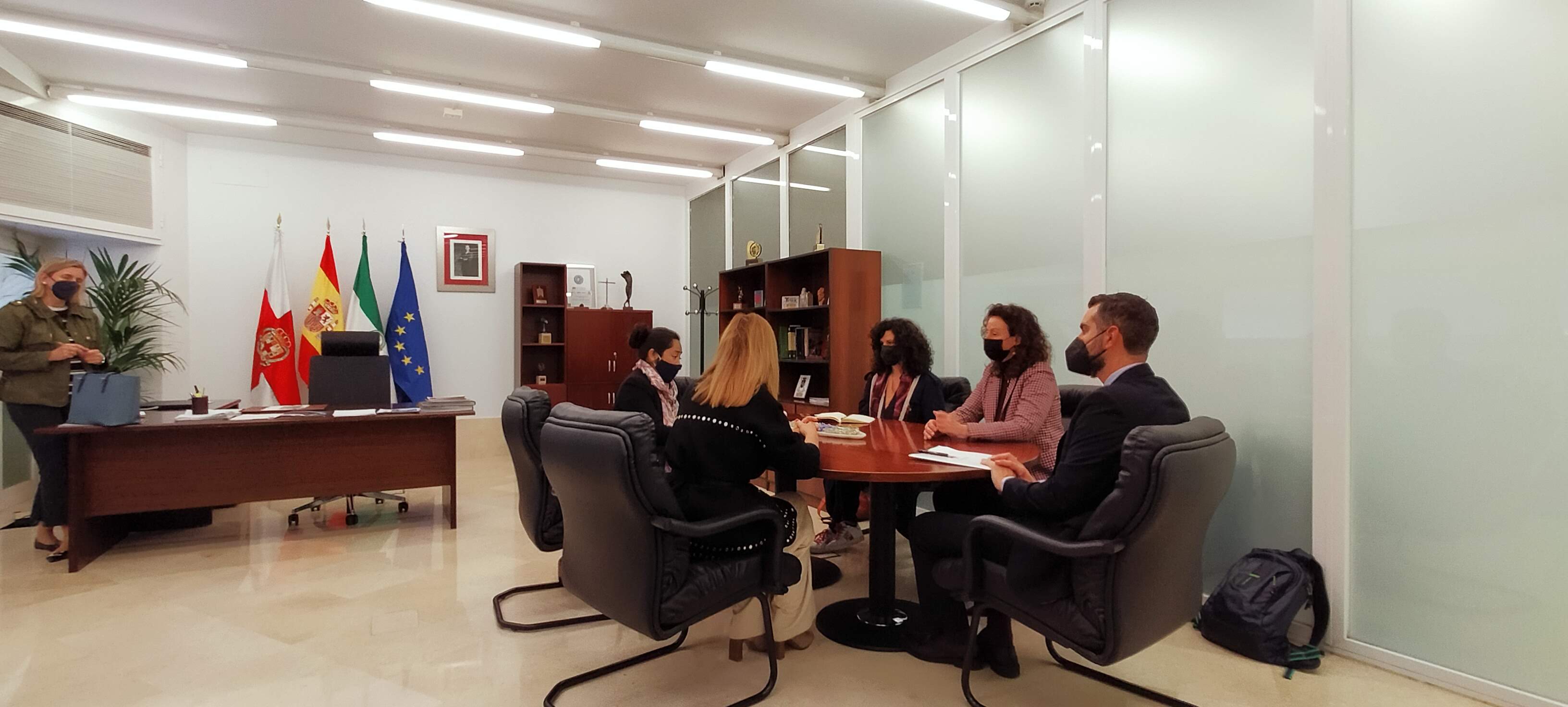 Meeting in the City Council with the Mayor of Almeria