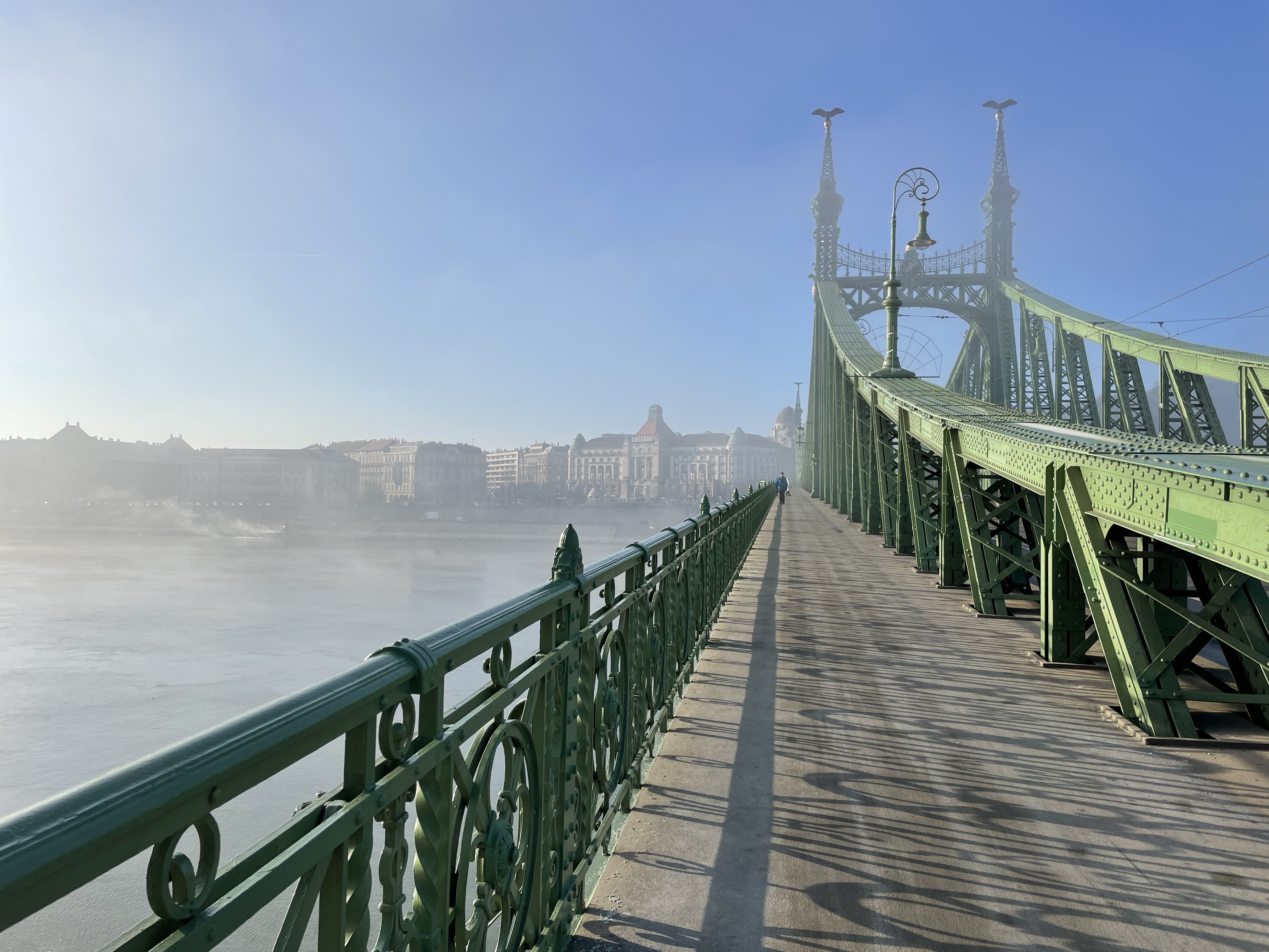 View of Újbuda from the Liberty bridge. Photo by Levente Polyak