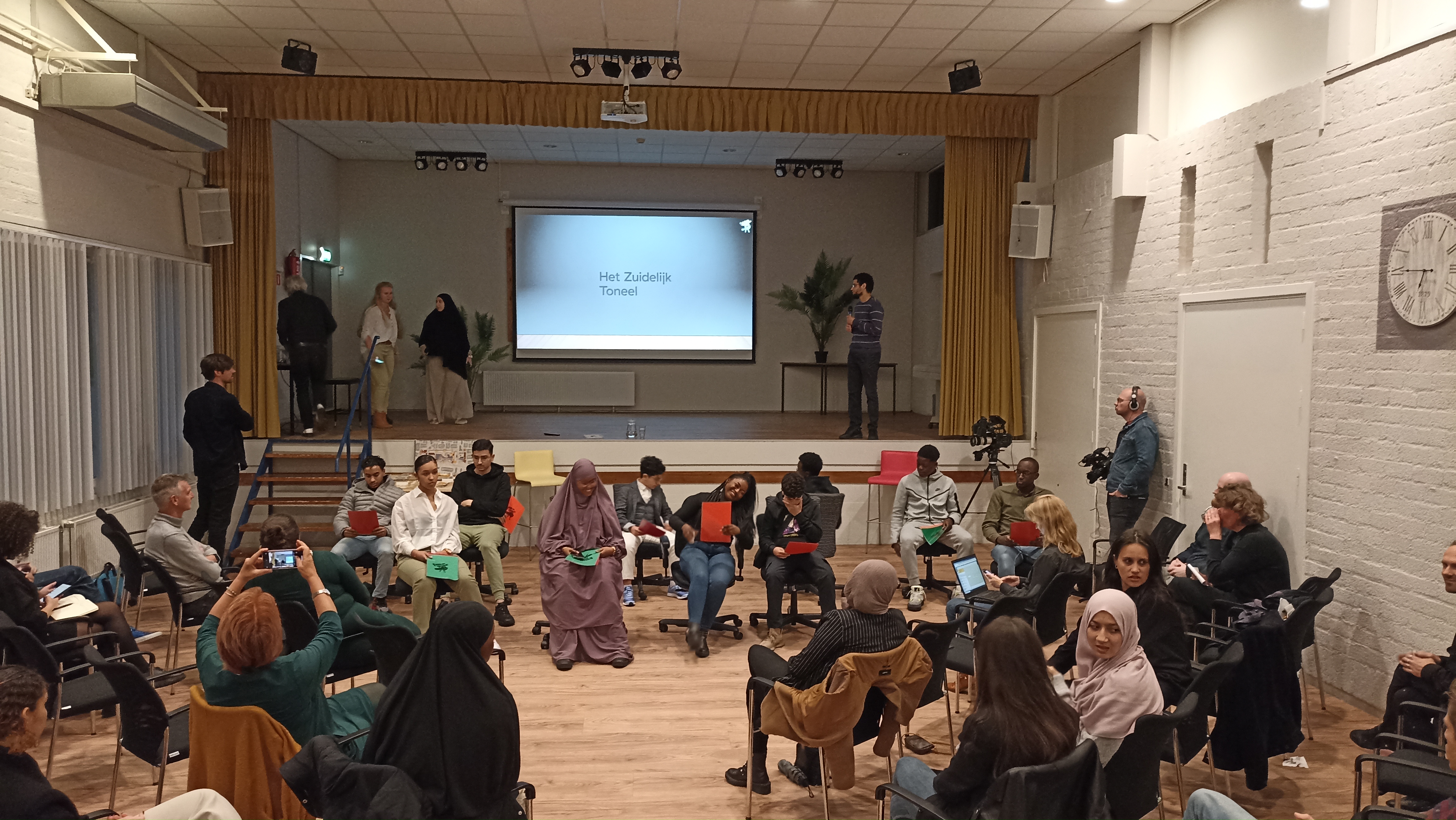 Local youth in charge at the partner meeting