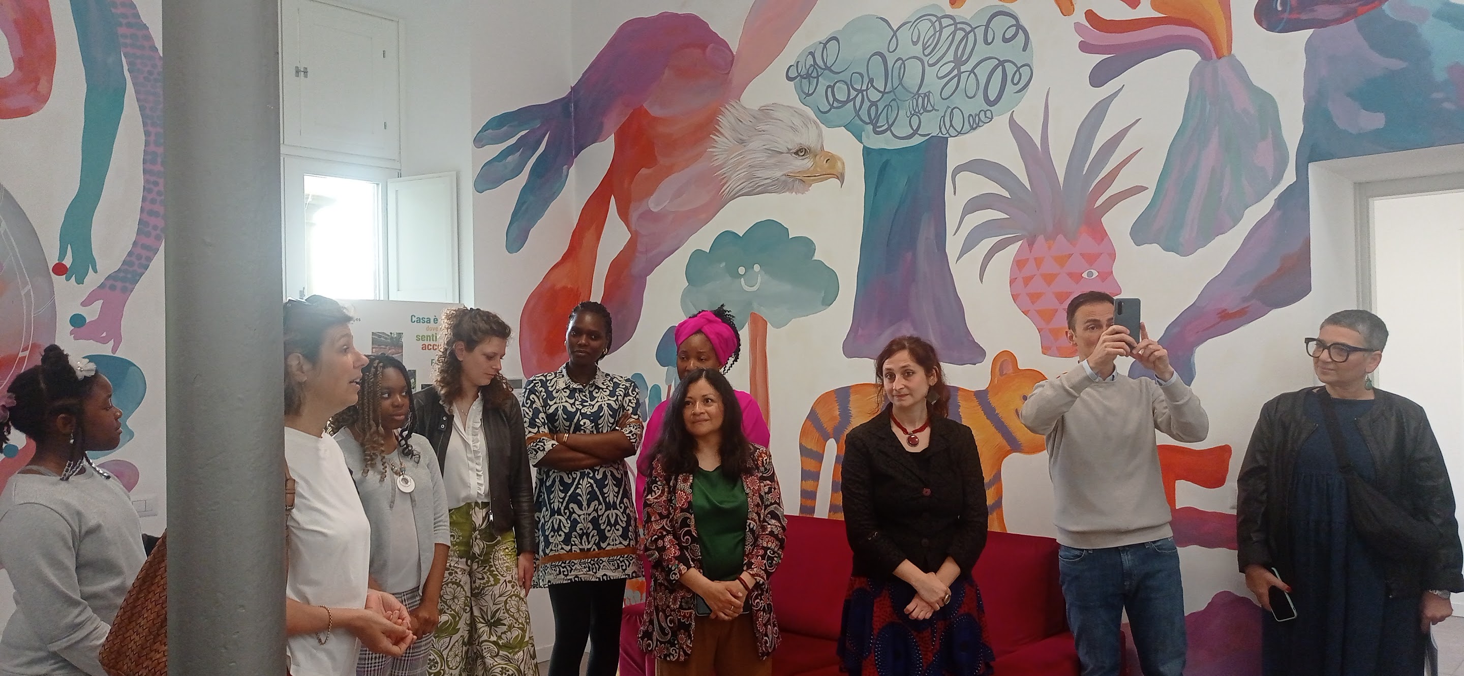 Inauguration party for cohousing spaces, May 2023