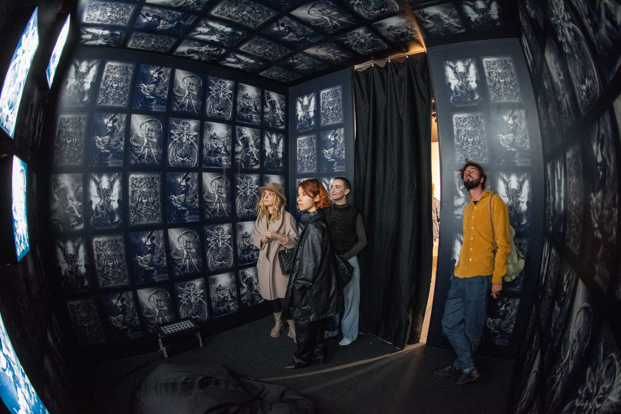 Visitors at the exhibition of the Festival of Creativity