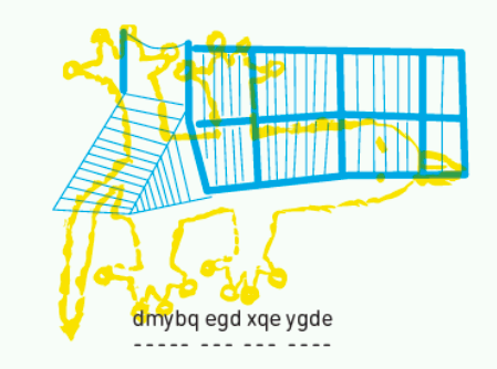 Details of the leaflet « Décrypter les règles de la cour Oasis Keller »  © Nora Duprat