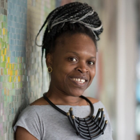 Laura Nyahuye, curator of the exhibition