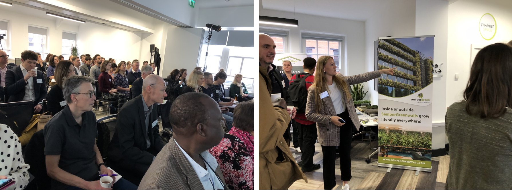 people at a conference