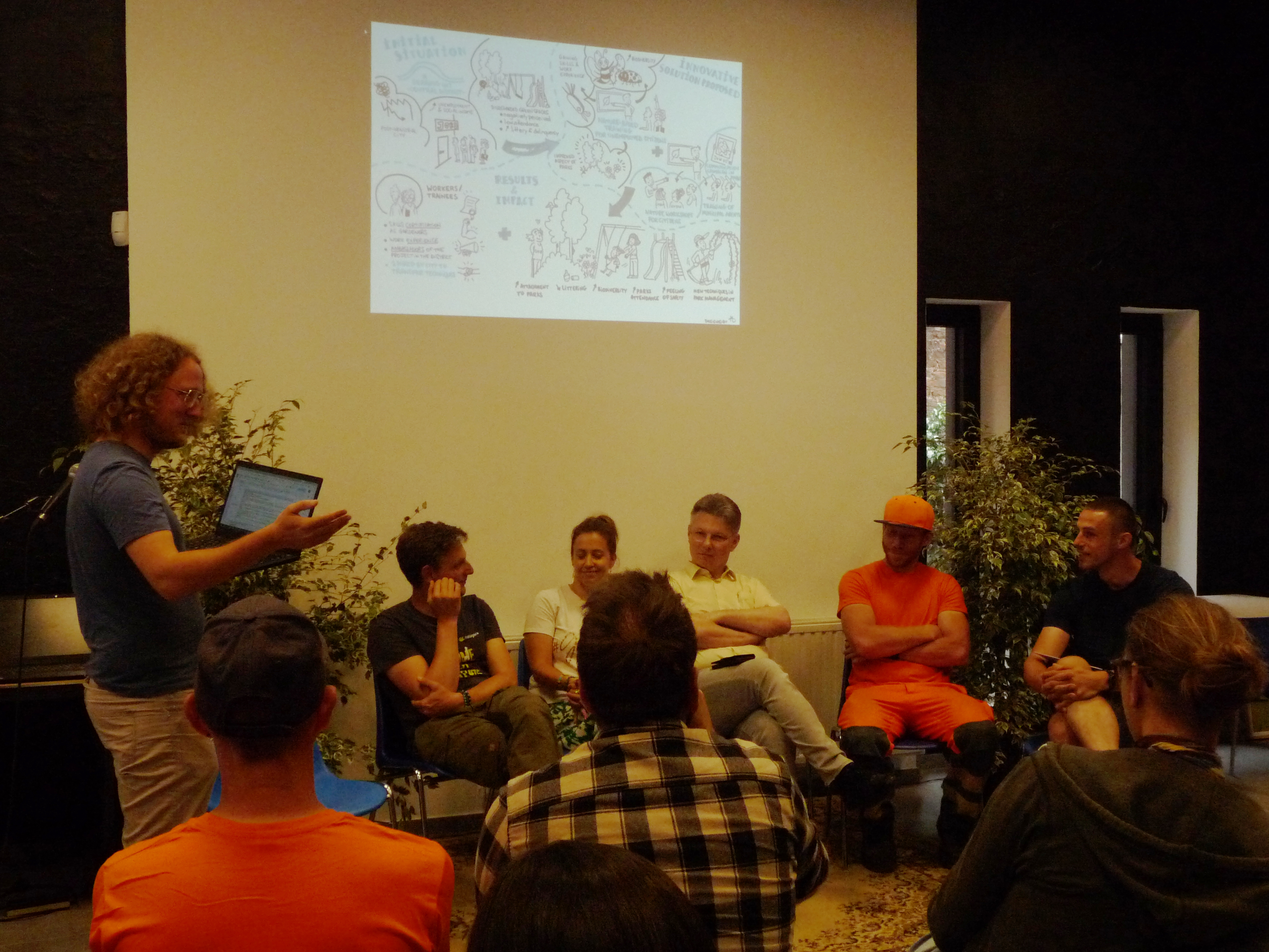 During the round table