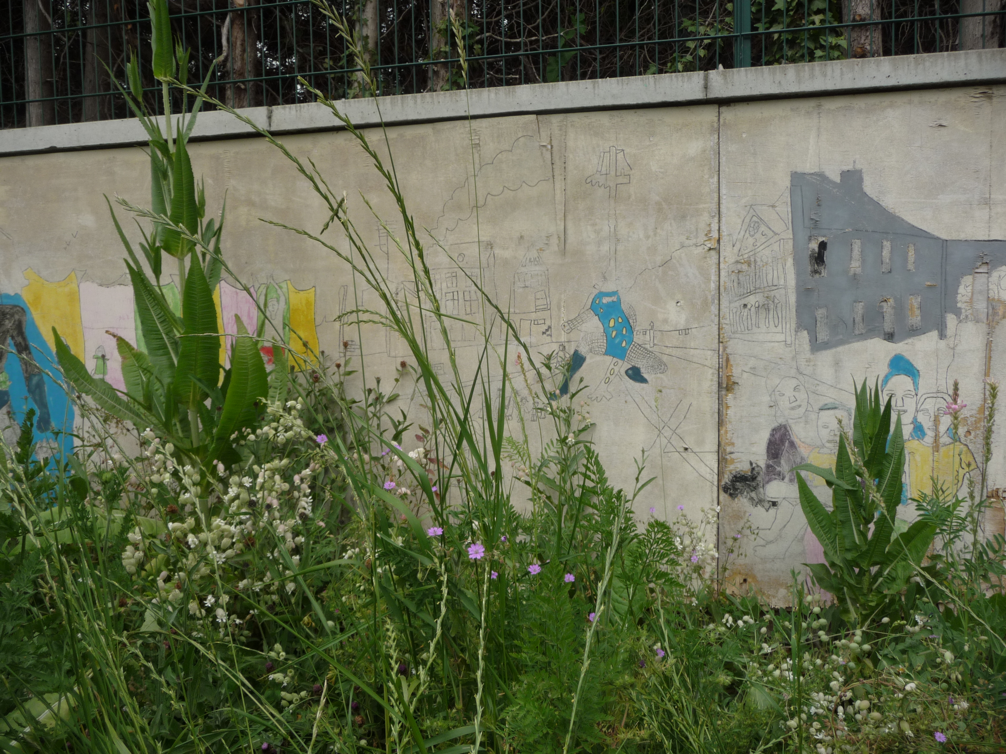 A detail of the Park Morchamps in Seraing