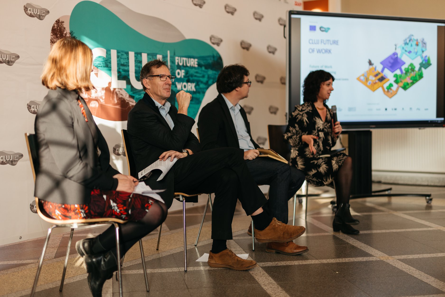 The facilitators of the Deep Dives sessions of the Future of Work Conference. Credits: Cluj Cultural Centre