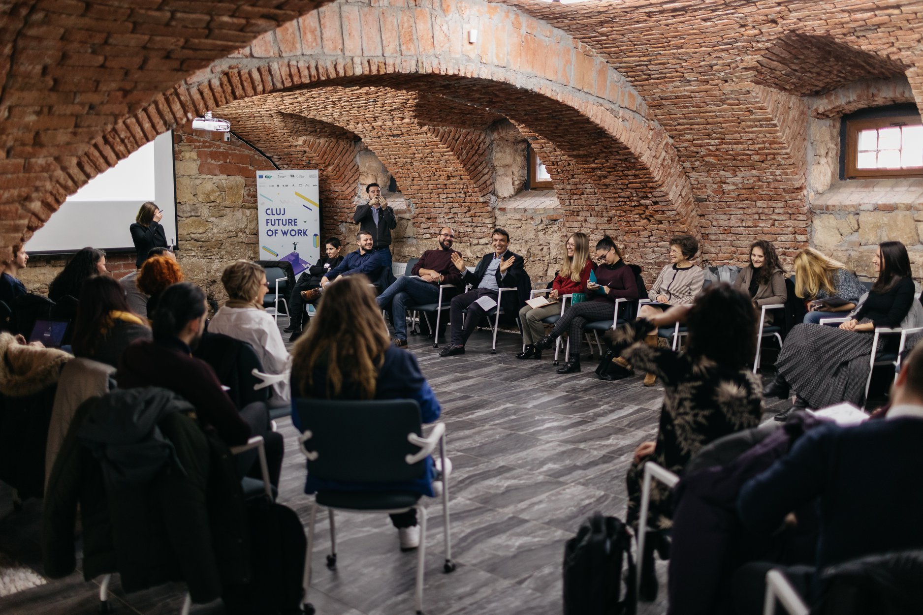 The Deep Dives sessions of the Future of Work Conference gave to local stakeholders and participants the opportunity to discuss with international experts about the main topics of Cluj Future Future of Work. Credits: Cluj Cultural Centre