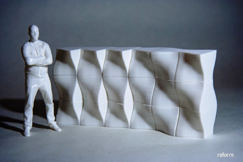 Visualisation on the noise barrier