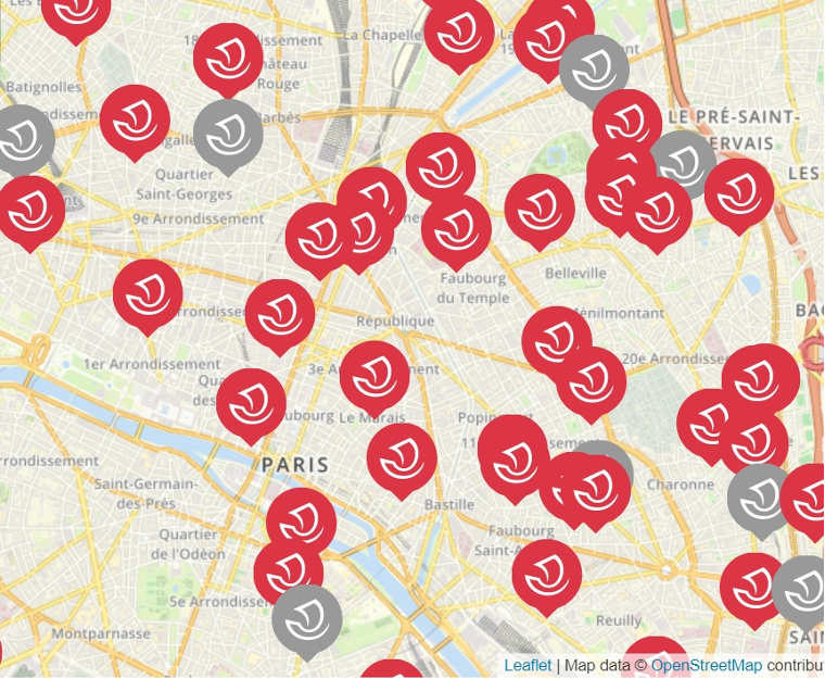 Some of the 70 Paris schoolyards either transformed or being completed (copyright city of Paris)