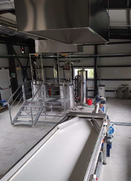 Picture 3: The A2UFood Bioplastics production facility