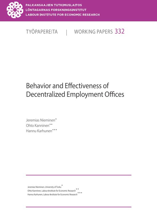 PT Working Paper No. 332/2021