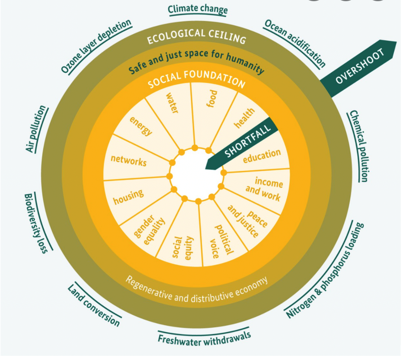 Figure 4: The Doughnut Economy model, Source: Doughnut Economics Action Lab