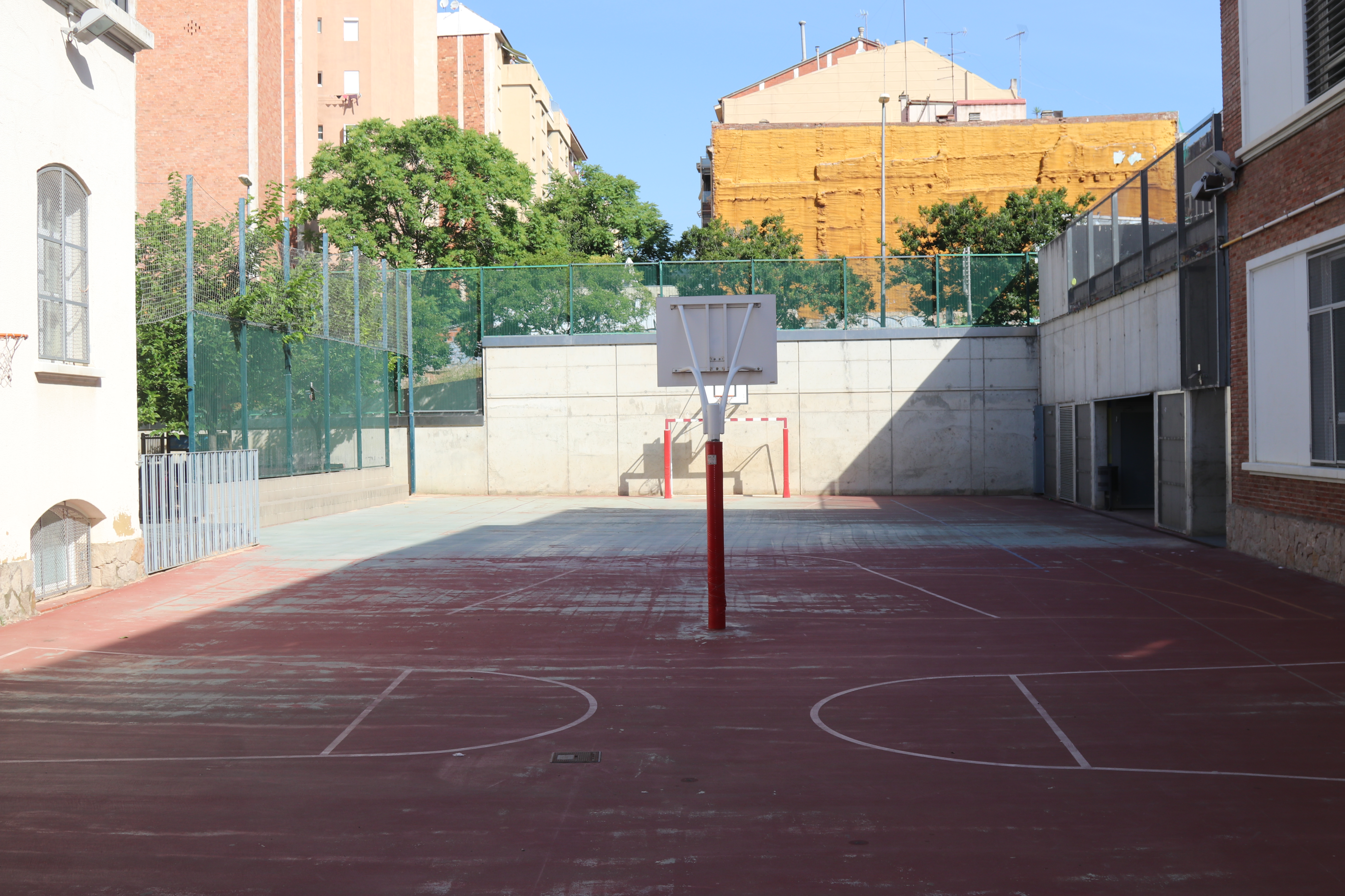 School yard before intervention
