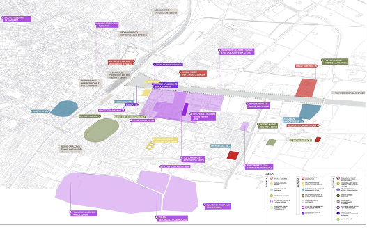 Map of projects. Image © MultiLab 