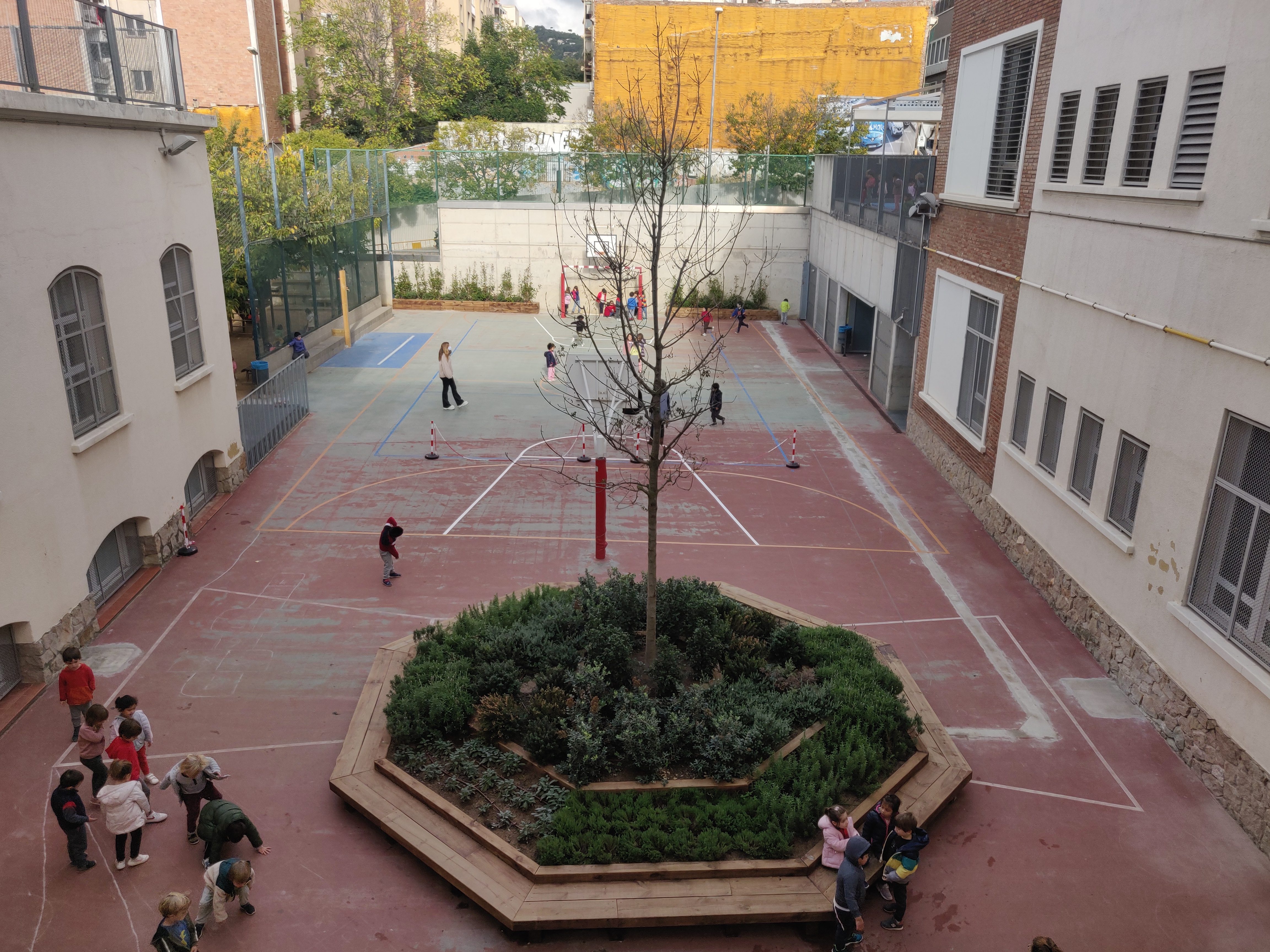 School yard after intervention