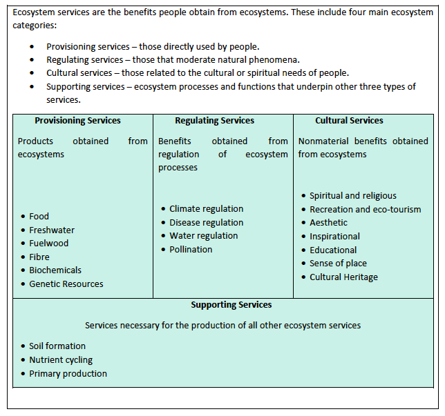 SPIRE Web Article 4 - Figure 2 - Ecosystem services