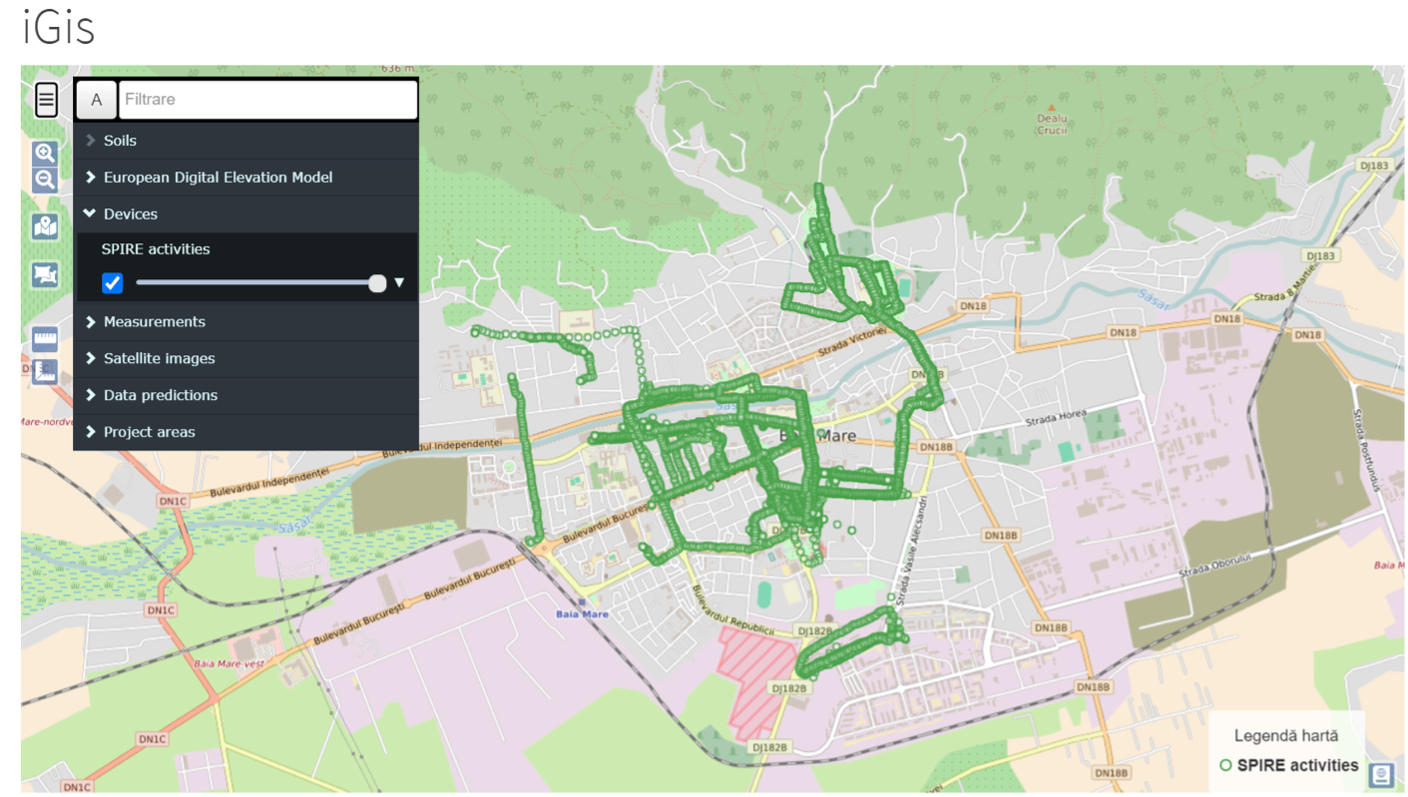Fig. 9: ILEU data related to bike and pedestrian lanes. Source: SPIRE project 