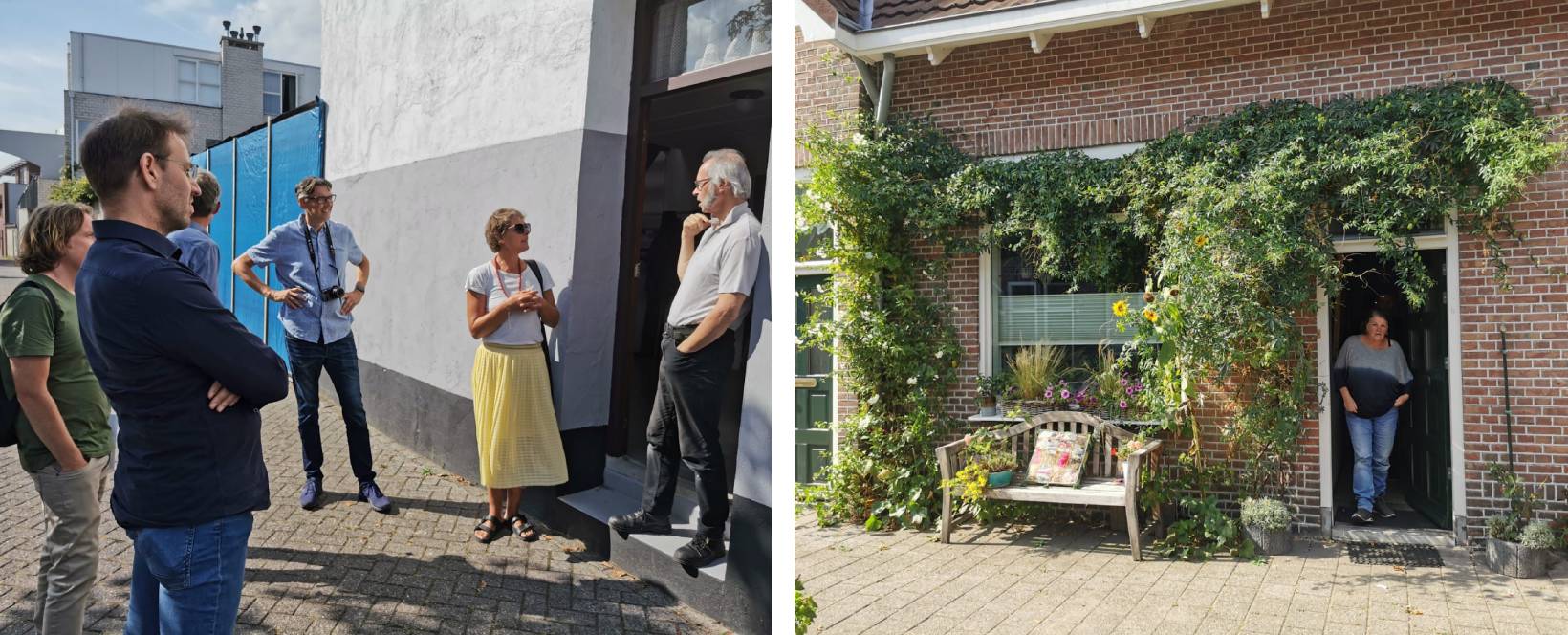 group of people discussing